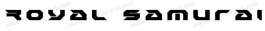 Royal Samurai Title字体转换